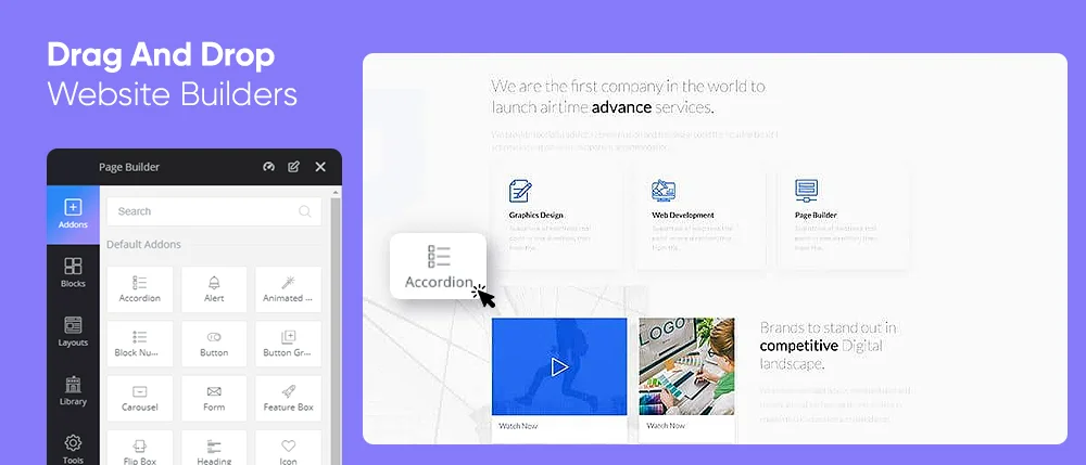 Drag And Drop Website Builders